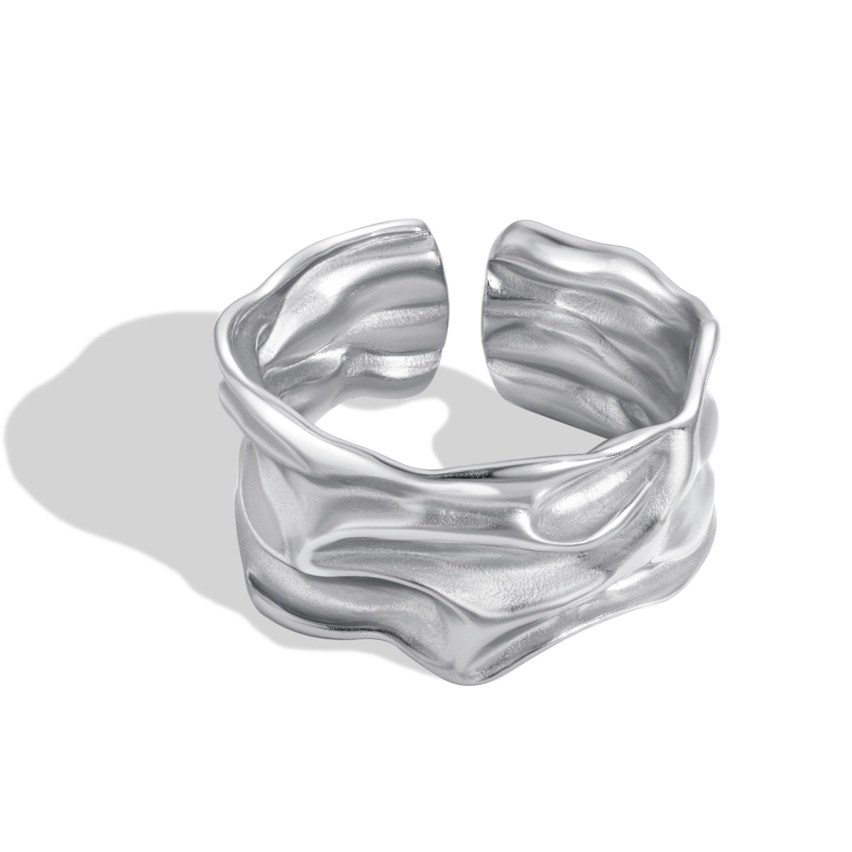 Lumo Sculpture Ring in Silver