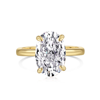 Lumo Oval Solitaire Ring