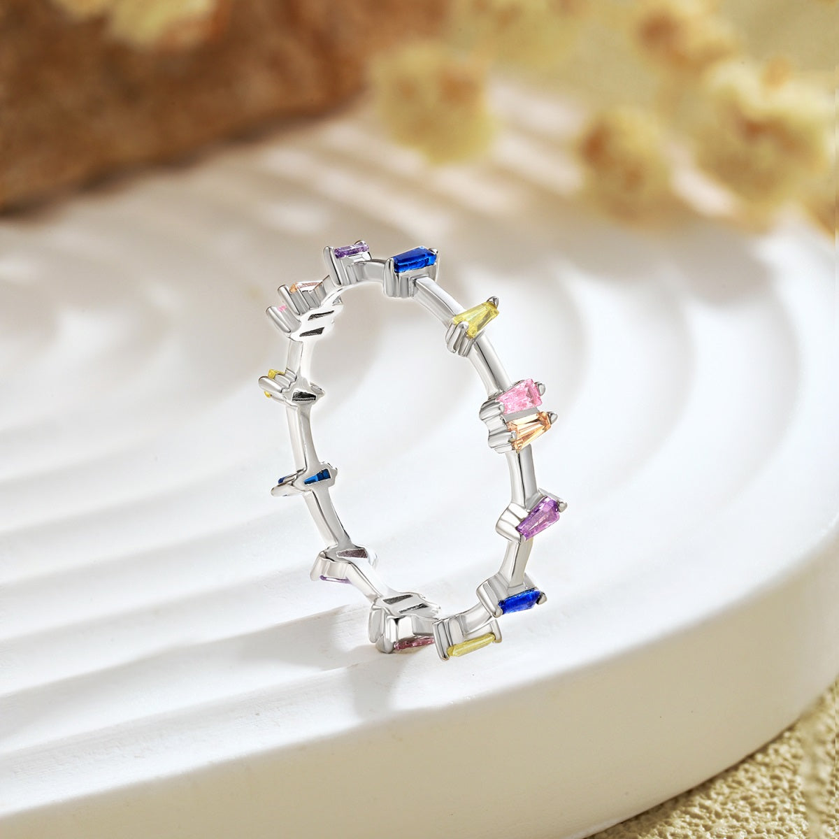 Popsicle Stack Ring in Silver