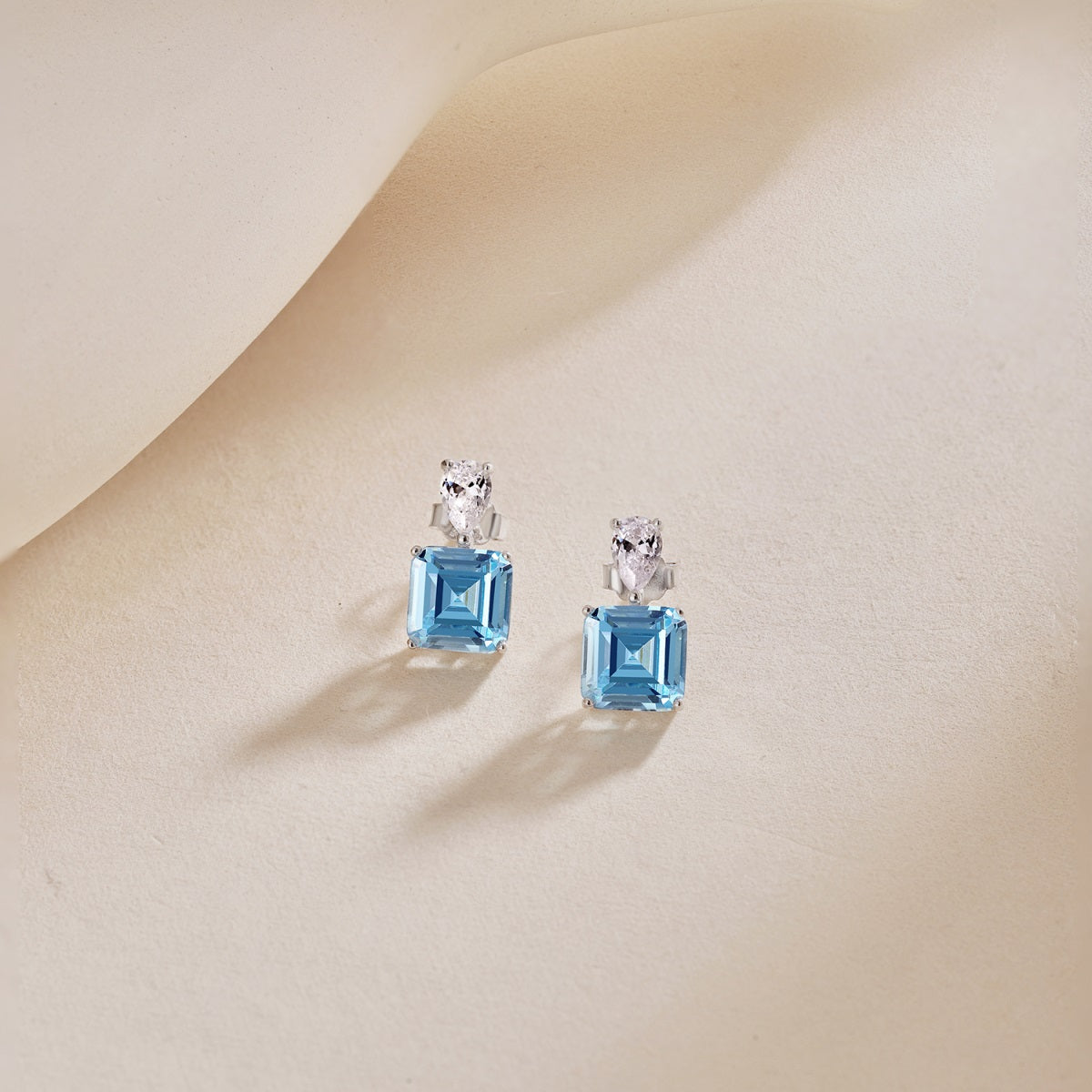 Princess Blues Statement Studs