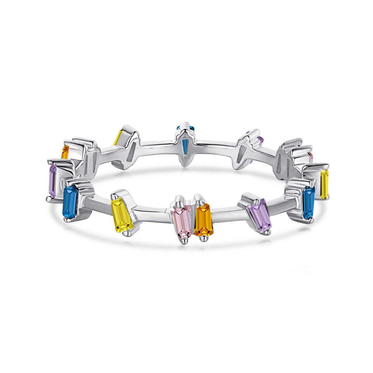 Popsicle Stack Ring in Silver