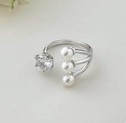 Pearl Opera Open Ring