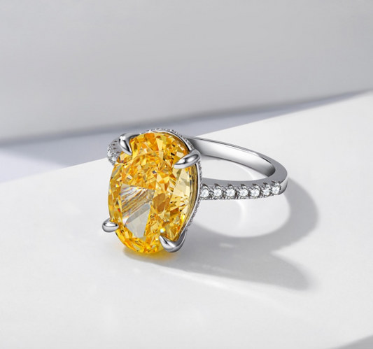 Sunshine Oval Statement Ring